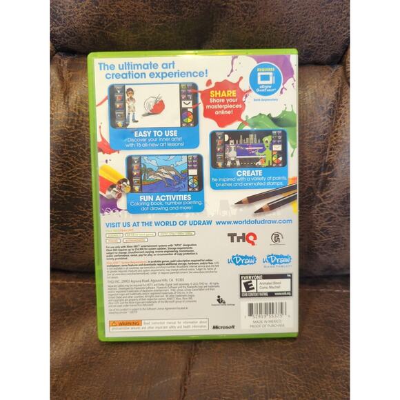 uDraw Studio Instant Artist for Microsoft XBOX 360 CIB ✅ TESTED ✅ WORKS - Picture 2 of 4